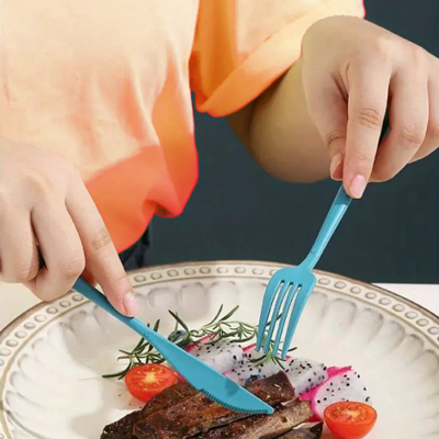 WHEAT 4-in-1 Colour Eco-Cutlery Set