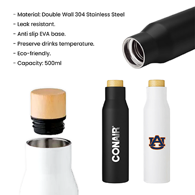 OPPA Double Wall Stainless Steel Vacuum Flask - 500ml