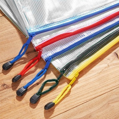 PVC Transparent Netting Pouch - A4 Size