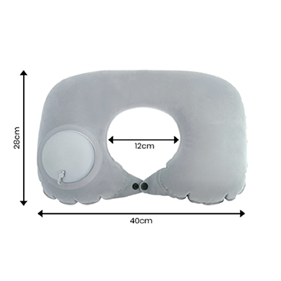 PUMP UP Polyester Inflatable Travel Pillow