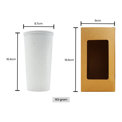 Natural Eco-Wheat Tumbler - 400ml