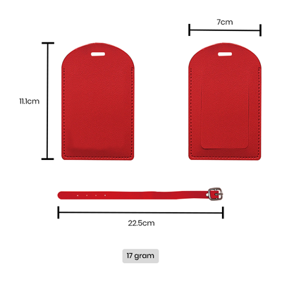 HIS PU Luggage Tag Holder