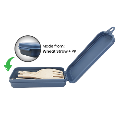 4-in-1 Colour Eco-Cutlery Set