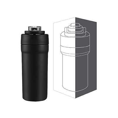 TIGO Stainless Steel Bottle with Straw Carry Handle - 680ml