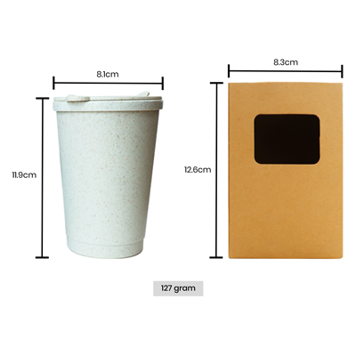 Natural Eco-Wheat Tumbler - 300ml