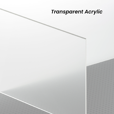 Transparent Acrylic Name Tag with Magnetic Back