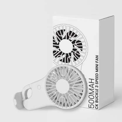 BUCKLE 3 Speed mini fan with Stand– 500mAh