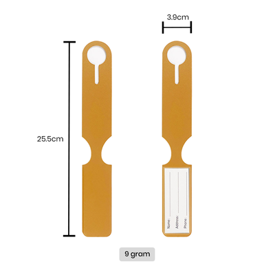 WE PU Leather Luggage Tag Holder