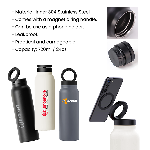MAGG Magnetic Ring Stainless Steel Thermos - 720ml