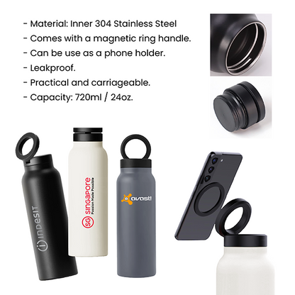 MAGG Magnetic Ring Stainless Steel Thermos - 720ml