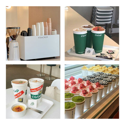 4oz Single Wall Double Wall Coffee Cup Disposable Hot Cold Drinks Paper Coffee Cups Wholesale Coffee Cups with Lids