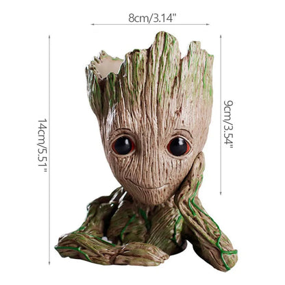 Home Decoration Groot Flower Vases Multifunction Groot Planter Flower Arrangement Action Character Figurine Pen Holder Craftsfts