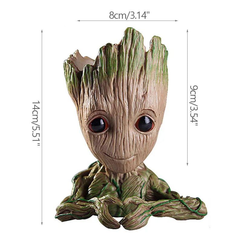 Home Decoration Groot Flower Vases Multifunction Groot Planter Flower Arrangement Action Character Figurine Pen Holder Craftsfts