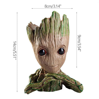 Home Decoration Groot Flower Vases Multifunction Groot Planter Flower Arrangement Action Character Figurine Pen Holder Craftsfts