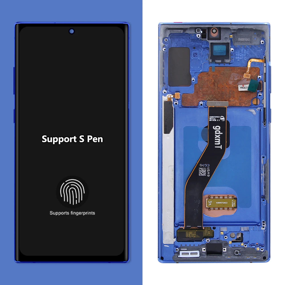 OLED LCD With Frame For SAMSUNG Note 10 Plus LCD SM-N975F, SM-N975U Display Touch Screen Digitizer Assembly Replacement