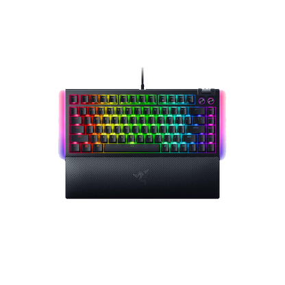 Razer BlackWidow V4 75% With Magnetic Plush Leatherette Wrist Rest