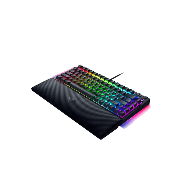Razer BlackWidow V4 75% With Magnetic Plush Leatherette Wrist Rest
