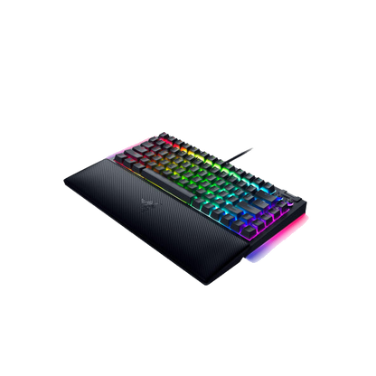 Razer BlackWidow V4 75% With Magnetic Plush Leatherette Wrist Rest