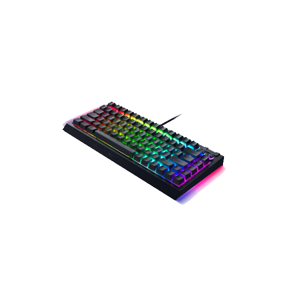 Razer BlackWidow V4 75% With Magnetic Plush Leatherette Wrist Rest