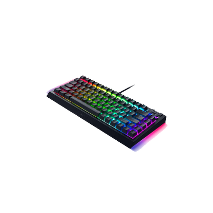 Razer BlackWidow V4 75% With Magnetic Plush Leatherette Wrist Rest
