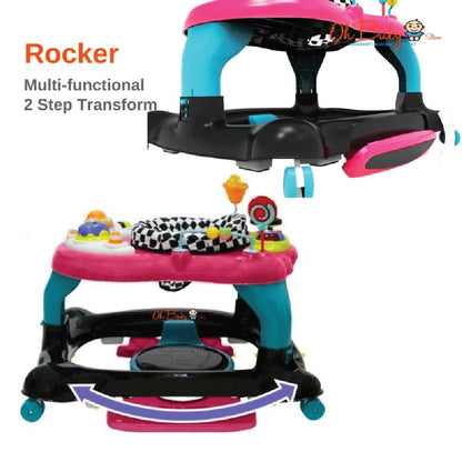 Bubbles Baby Walker 3-in-1 | Walker • Rocker • Activity Center | Dari 6 Bulan Ke Atas