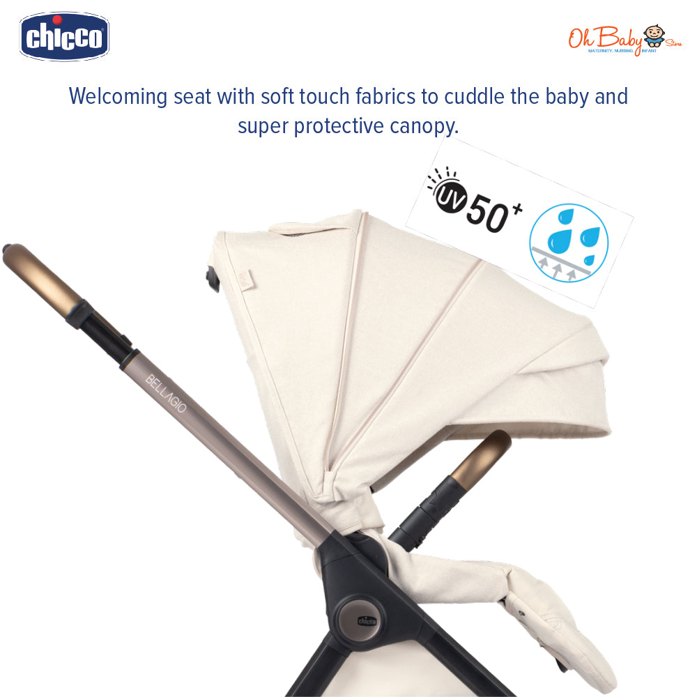 Chicco Bellagio Stroller | Dua Arah | Auto One-Touch Fold | 0–22kg | Waranti 1 Tahun