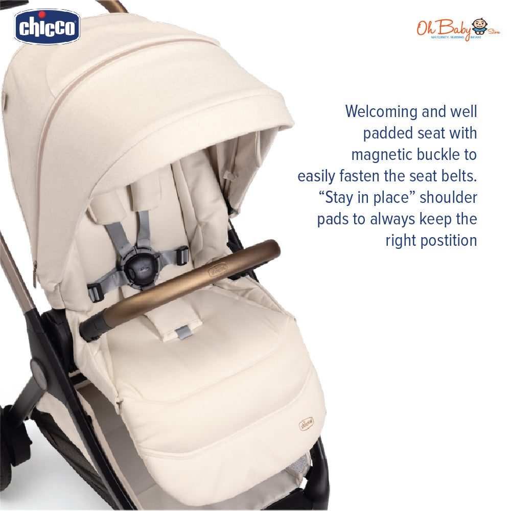 Chicco Bellagio Stroller | Dua Arah | Auto One-Touch Fold | 0–22kg | Waranti 1 Tahun