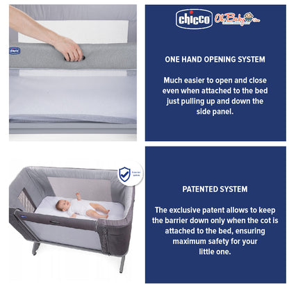 Chicco Next2Me Forever Baby Cot | 3-dalam-1 Co-Sleeper & Katil Bayi | 0–22kg | Waranti 1 Tahun