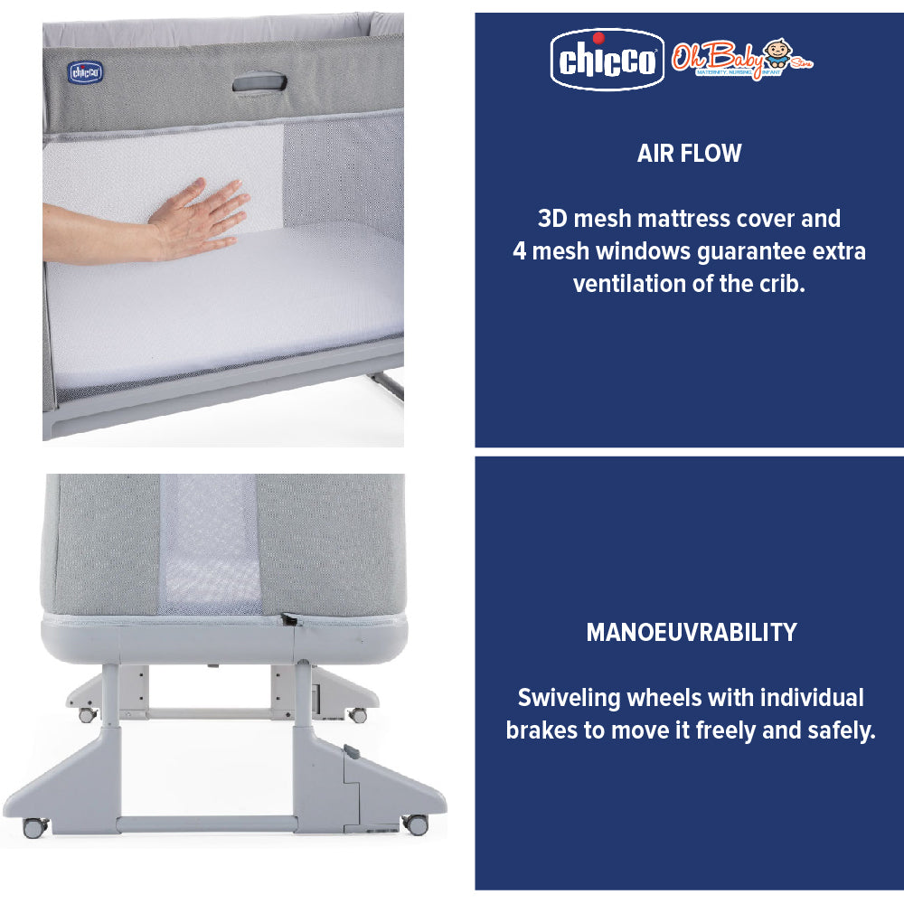 Chicco Next2Me Forever Baby Cot | 3-dalam-1 Co-Sleeper & Katil Bayi | 0–22kg | Waranti 1 Tahun