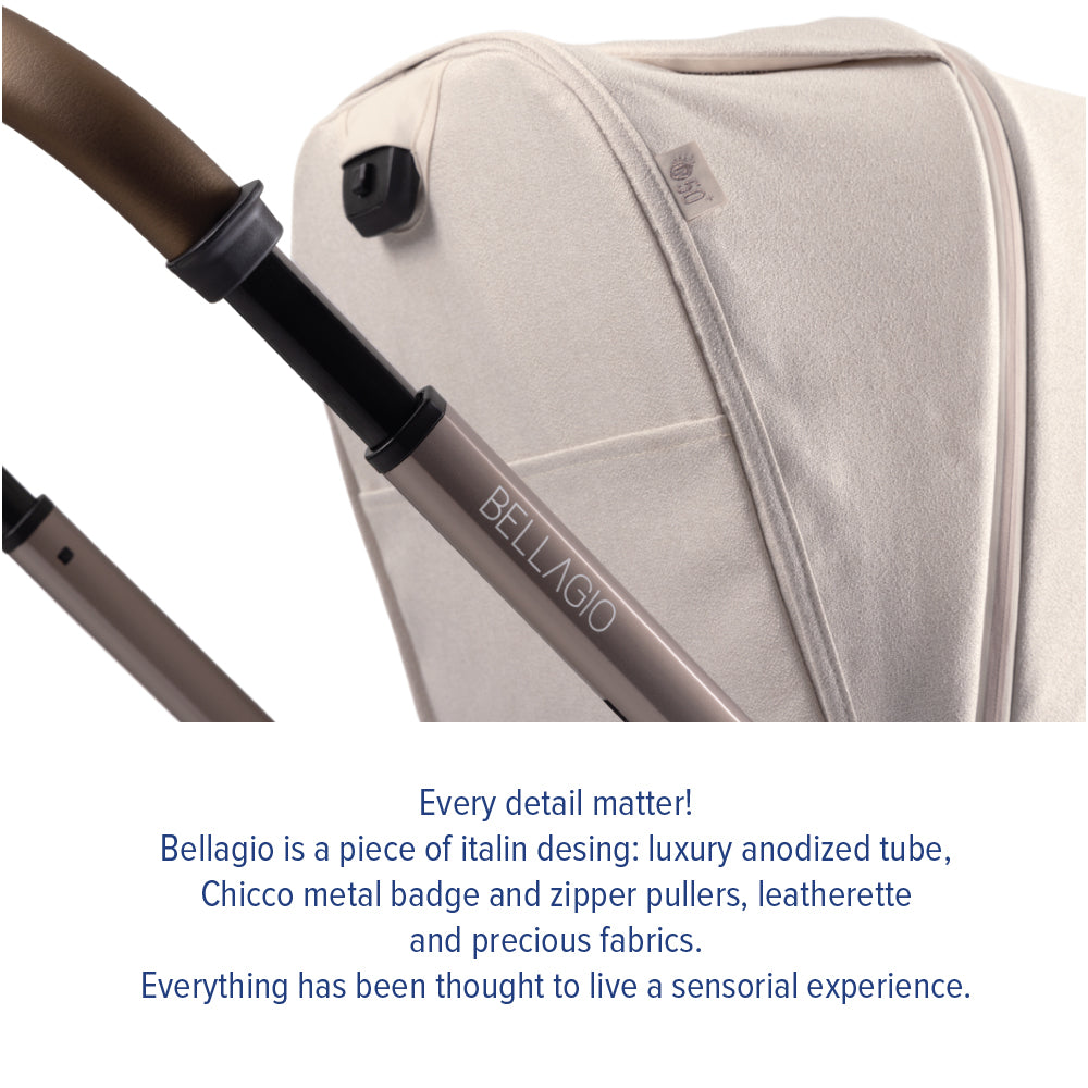 Chicco Bellagio Stroller | Dua Arah | Auto One-Touch Fold | 0–22kg | Waranti 1 Tahun
