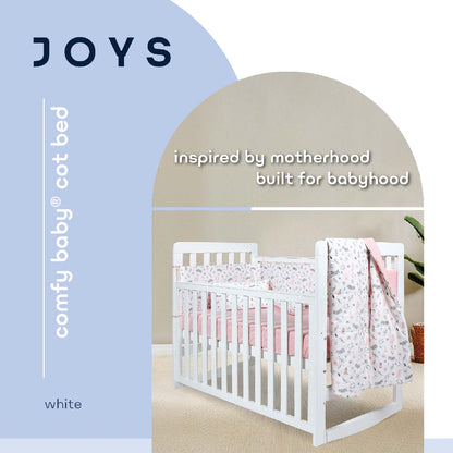 Comfy Baby Joys Baby Cot + Air Feel Mattress + Mosquito Net | Set Tidur Lengkap | Newborn hingga Toddler