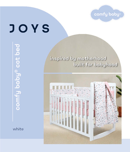 Comfy Baby Joys Baby Cot + Air Feel Mattress + Mosquito Net | Set Tidur Lengkap | Newborn hingga Toddler