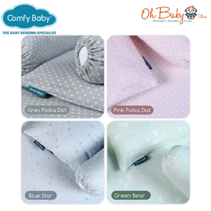 Comfy Living 4-in-1 Travel Bedding Set | Cooling Memory Foam | Set Tidur Mudah Alih Bayi