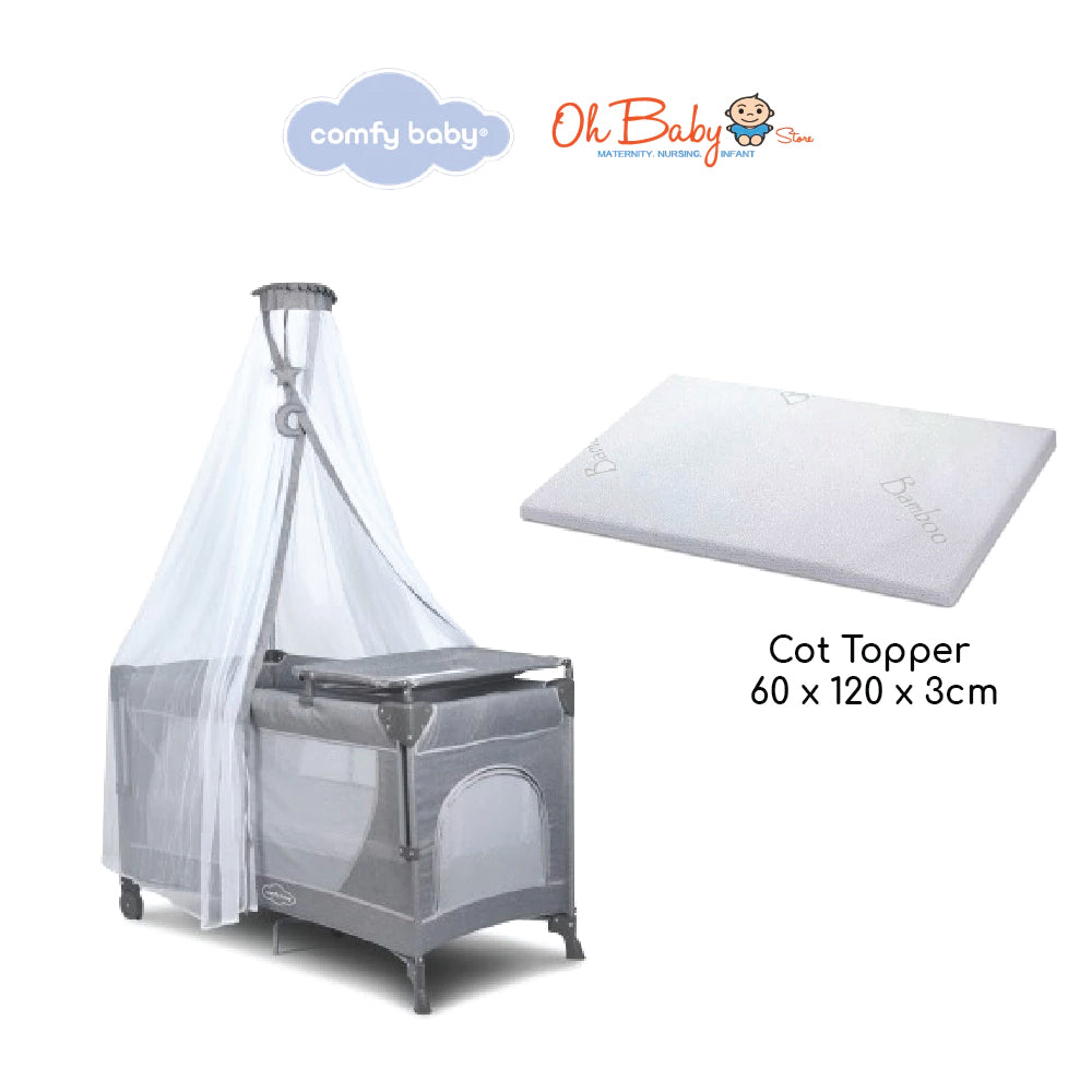 Comfy Baby OTTO Travel Cot + Topper | Katil Bayi Pelbagai Fungsi | Untuk Rumah & Travel
