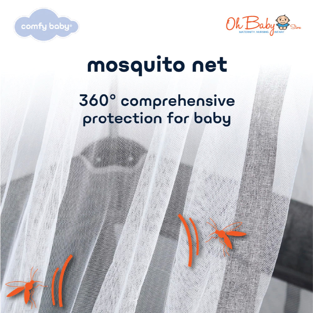 Comfy Baby OTTO Travel Cot + Topper | Katil Bayi Pelbagai Fungsi | Untuk Rumah & Travel