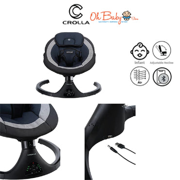 Crolla Comfeo Baby Swing | Soothe • Swing • Sleep | Newborn hingga 12kg | Waranti 1 Tahun