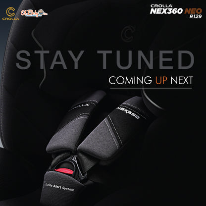 Crolla Nex360 R129 NEO Car Seat | 360° Rotation, R129 i-Size | Newborn hingga 12 Tahun | 3-Year Warranty