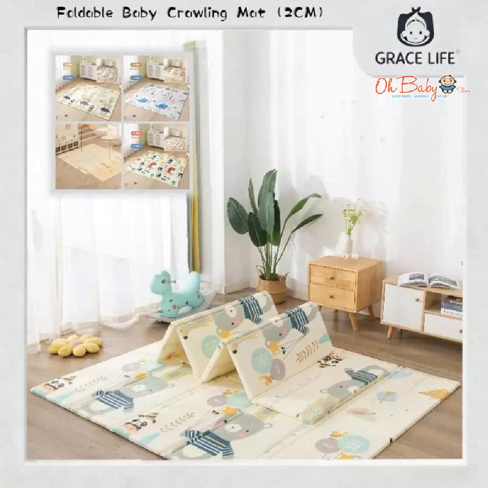 GL Playpen Bayi (Foldable) | Ruang Bermain Luas & Selamat dengan Game House | 6 Bulan – 6Tahun