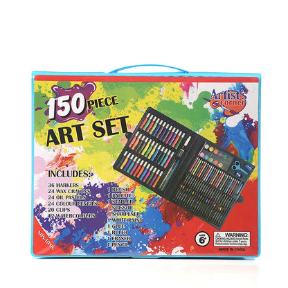 150 Pcs Art Supplies for Kids Colors Crayon with Portable Art Box for Drawing Painting and More Birthday Gift NEW 2022