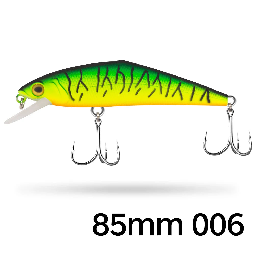 D1 Wobblers Jepun Keras Ikan Kecil Memancing Gewang Tenggelam Untuk Air Masin 63mm/4.8g 85mm/14.7g Aksesori Memancing Umpan Renang Untuk Trout 