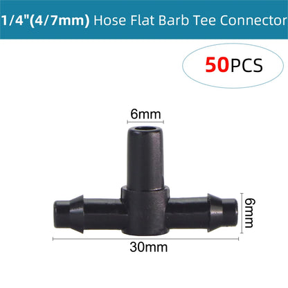 1/4'' Pancang Penyokong Pengairan Titisan Hos C Bentuk Cangkuk 4/7mm Pemegang Batang Tetap Paip Taman Penyiraman Dripper Pemercik Pendakap 