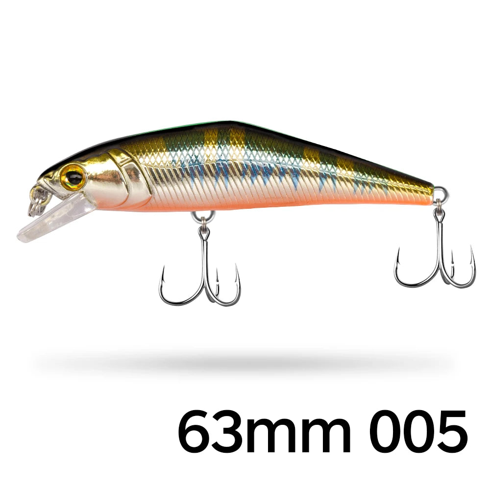 D1 Wobblers Jepun Keras Ikan Kecil Memancing Gewang Tenggelam Untuk Air Masin 63mm/4.8g 85mm/14.7g Aksesori Memancing Umpan Renang Untuk Trout 