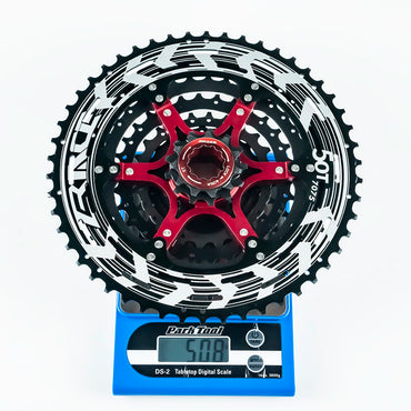 ZRACE Alpha 10s Kaset Ringan 10 Kelajuan MTB Basikal Freewheel 11-46T/50T - Hitam 