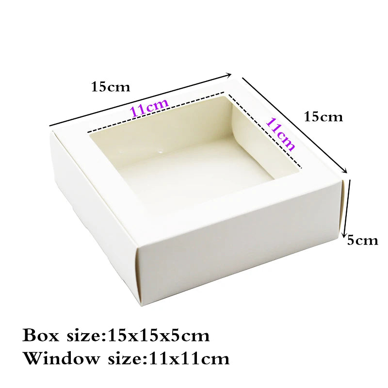 15x15x5cm方形手工糖果香皂盒珠宝黑色包装礼品盒婚礼生日派对礼品包装用品