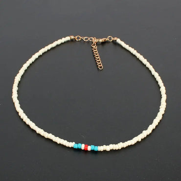 Bohemian Multilayer Buatan Tangan Loket Manik Kalung Fesyen Etnik Vintaj Starfish Jantung Cinta Choker Perhiasan Pantai Hadiah Bijoux 