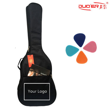 Sarung Gitar 40/41 Inci Beg Gitar Sesuaikan Logo Anda Beg Belakang Kalis Air Beg Gitar Oxford 600D Dengan Tali Bahu 