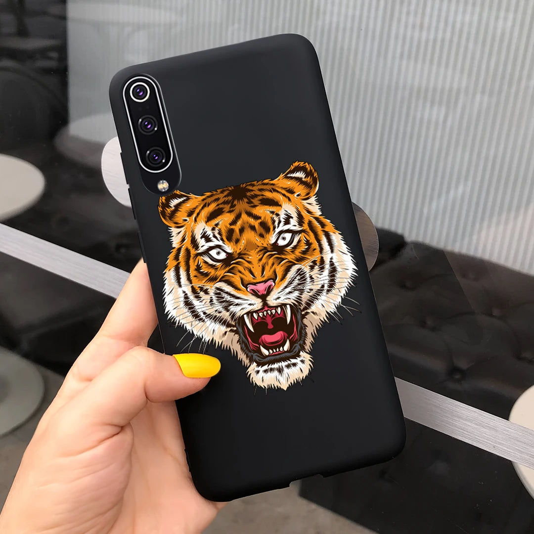 Untuk Xiaomi Mi 9 Lite Kes Naga Painted Bumper Silicone Soft Cover Phone For Funda Xiomi Xiaomi Mi 9 Mi9 Lite 9 SE Cases 