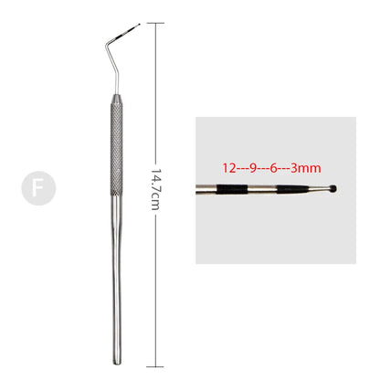 1 Keping Prob Periodontal Pergigian dengan Scaler 1pc Keluli Tahan Karat Oral Gigi Explorer Alat Instrumen Endodontik 