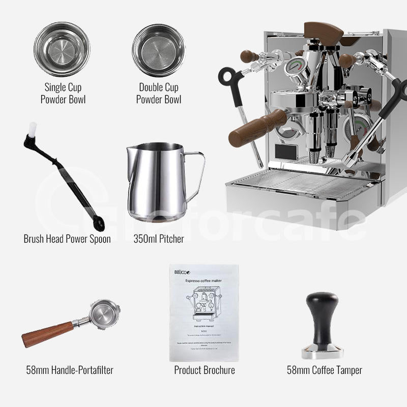 Espresso Rocket 15 Bar 58mm Lever E61 Manual Professional Cafetera Lelit Commercial Espresso Coffee Machine for Cafe