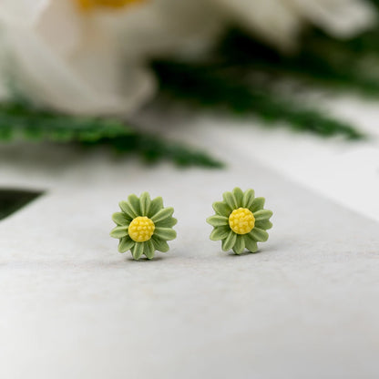 Bunga Daisy Multicolor Anting-anting Stud Seramik Hadiah Fesyen Barang Kemas Kancing Telinga Borong Untuk Wanita Gadis #LY133 